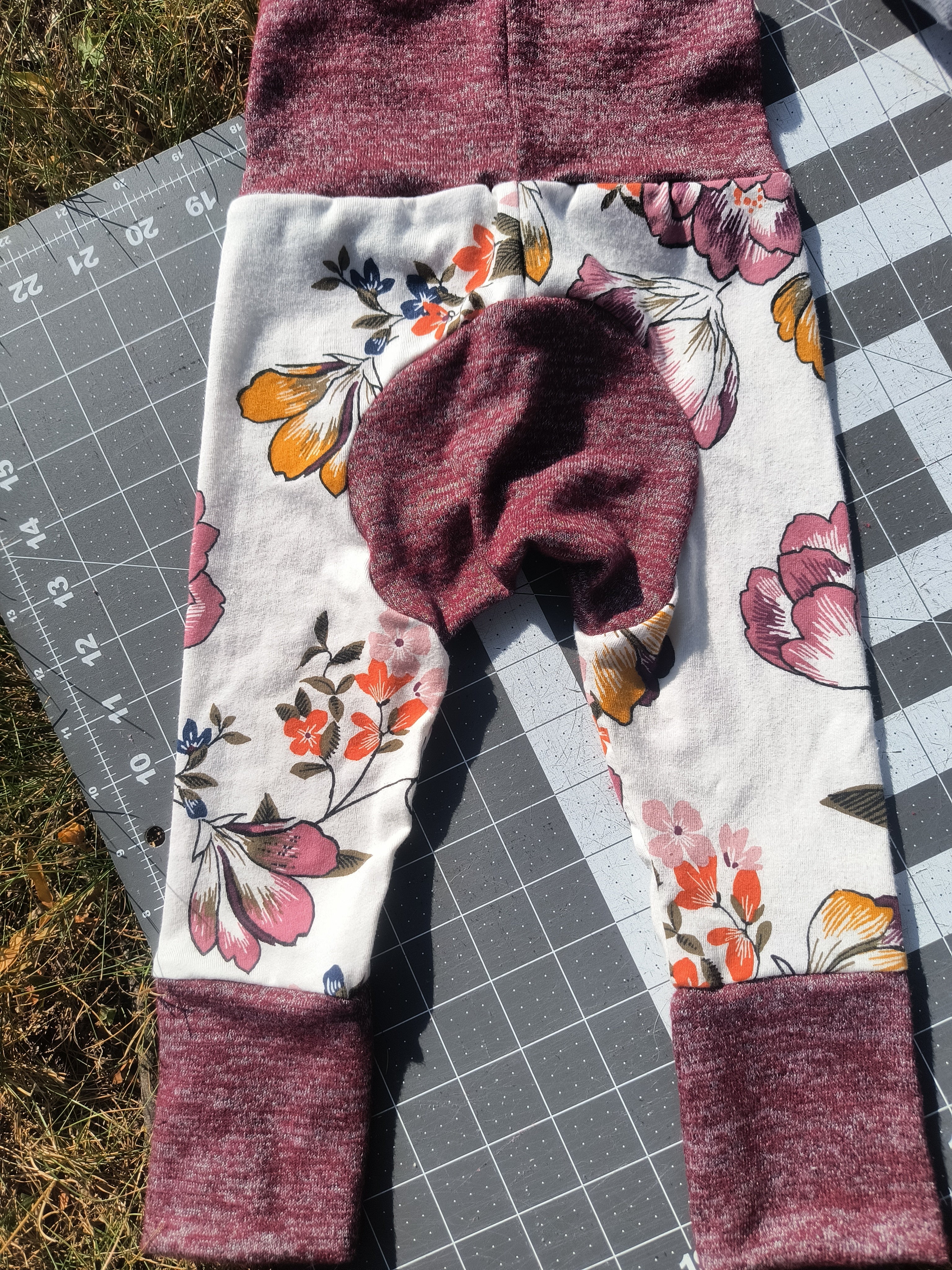 Upcycled Monster Buns Baby Pants, 3m-2t