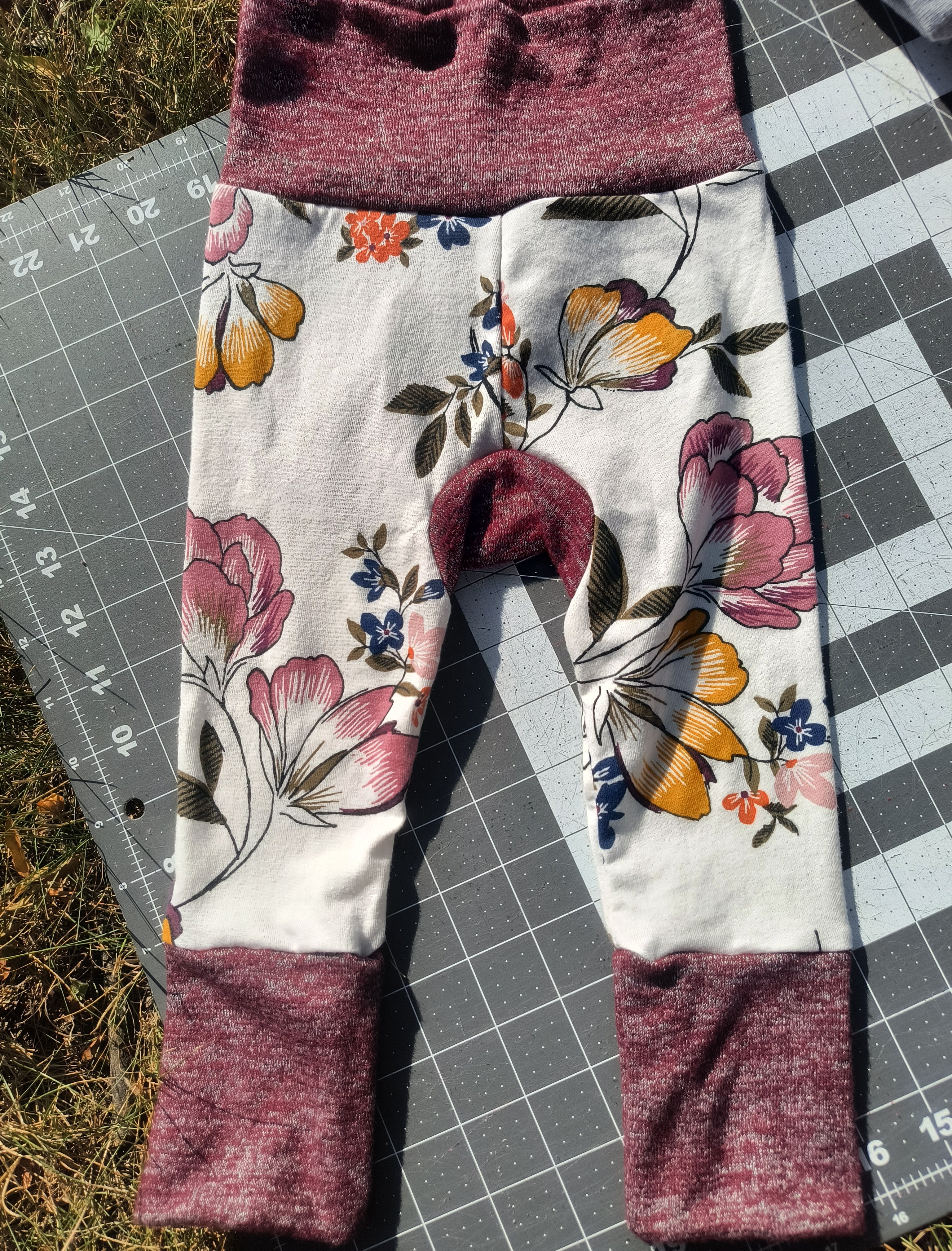 Upcycled Monster Buns Baby Pants, 3m-2t