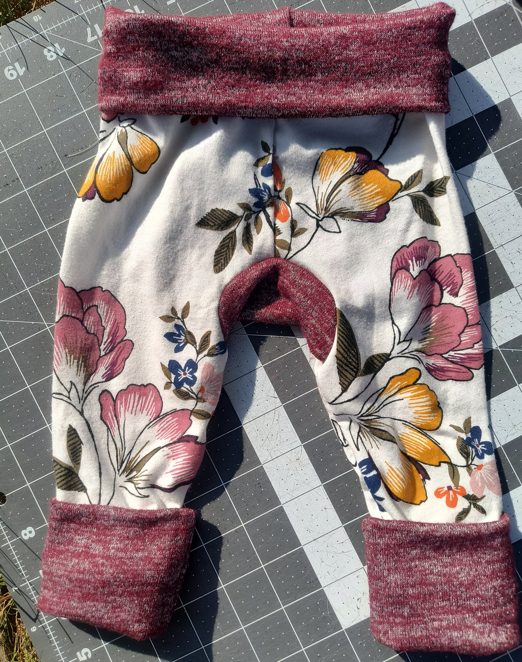 Upcycled Monster Buns Baby Pants, 3m-2t