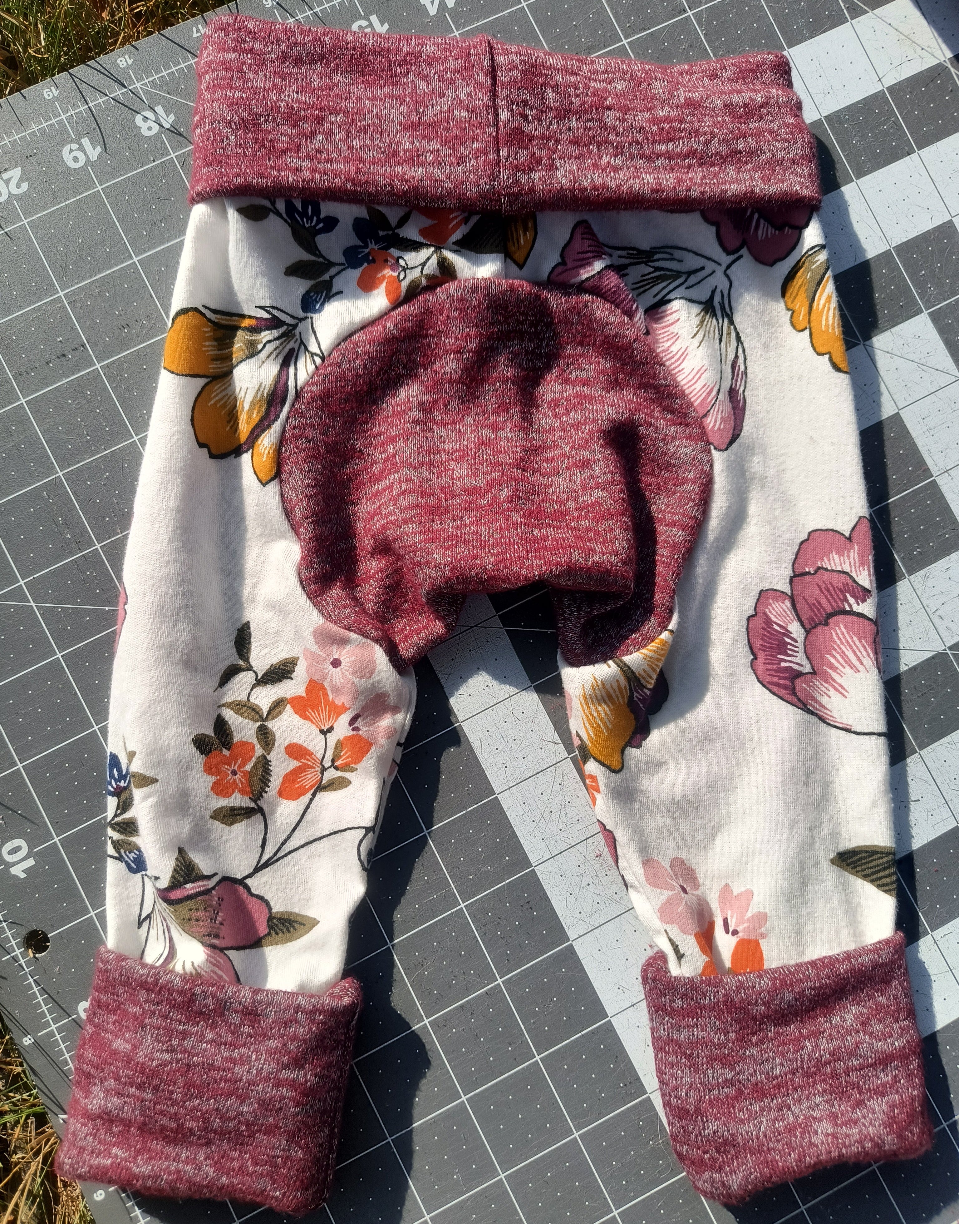 Upcycled Monster Buns Baby Pants, 3m-2t