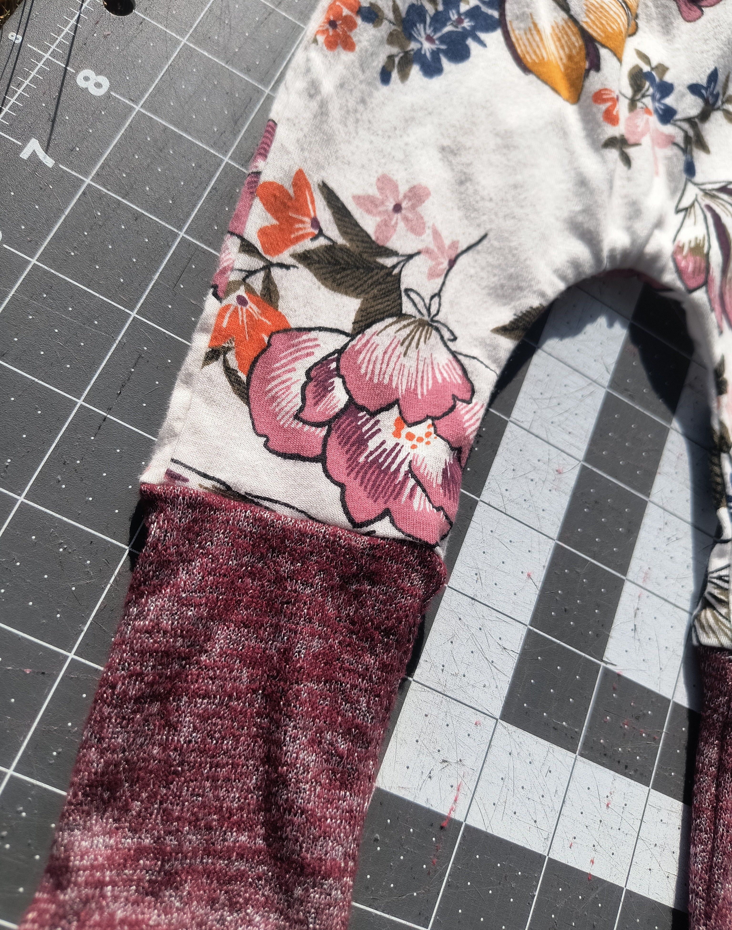 Handmade, Upcycled Harem style Baby Pants, 3-12 months