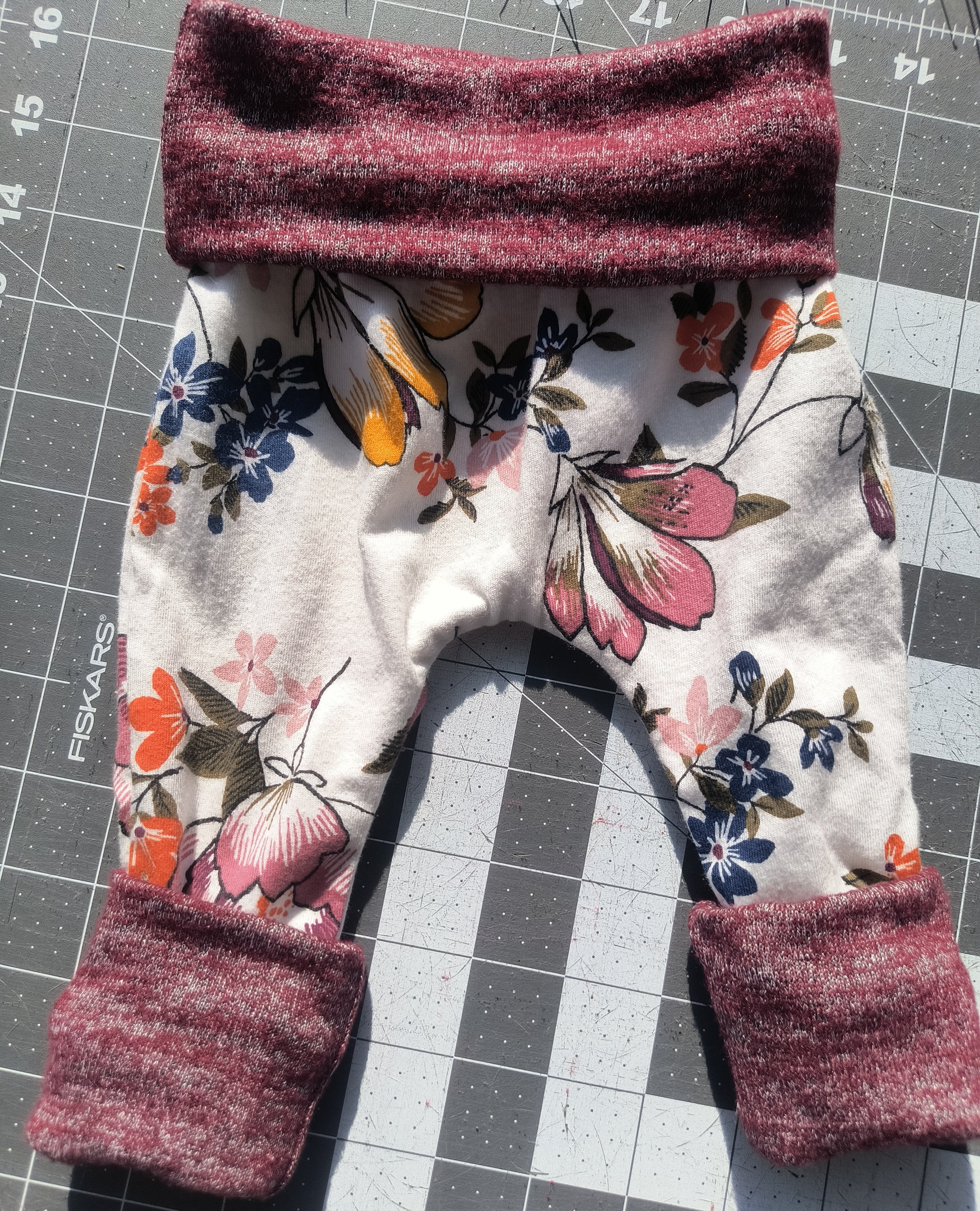 Handmade, Upcycled Harem style Baby Pants, 3-12 months
