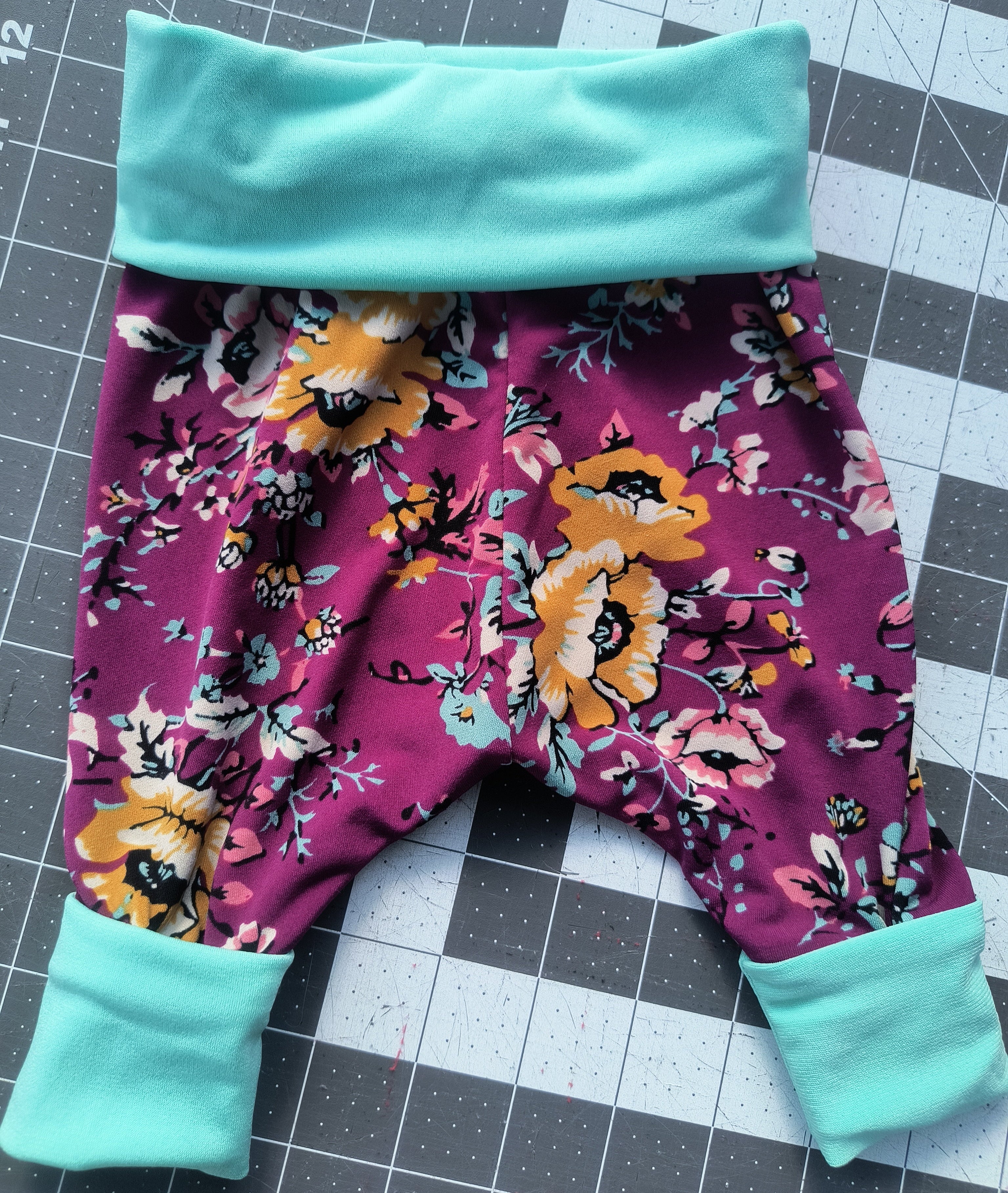 Newborn Upcycled Harem Pants