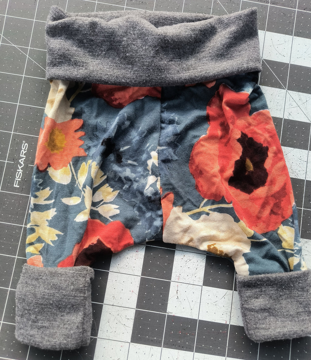 Newborn Upcycled Harem Pants