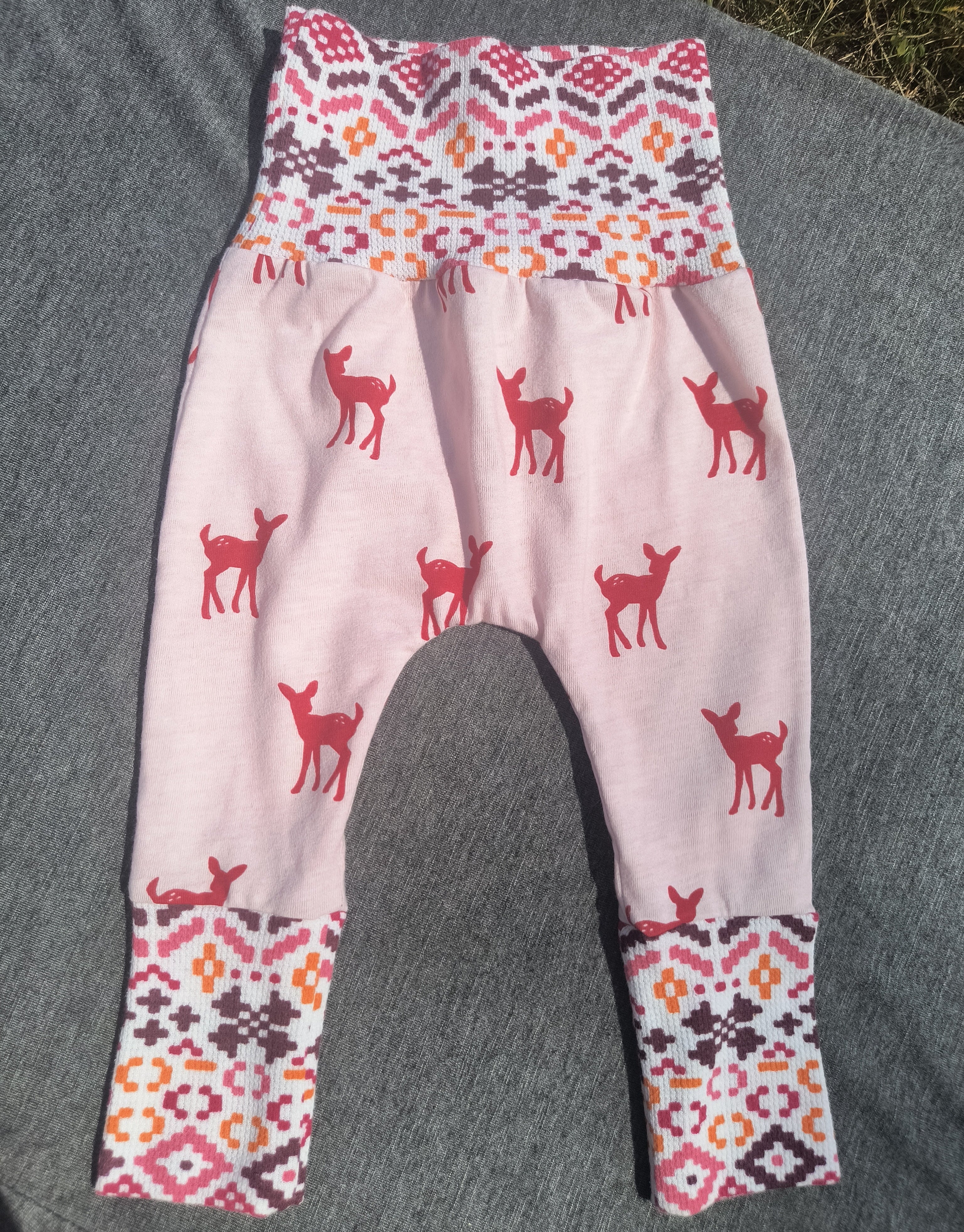 Handmade, Upcycled Harem style Baby Pants, 3-12 months (Copy)