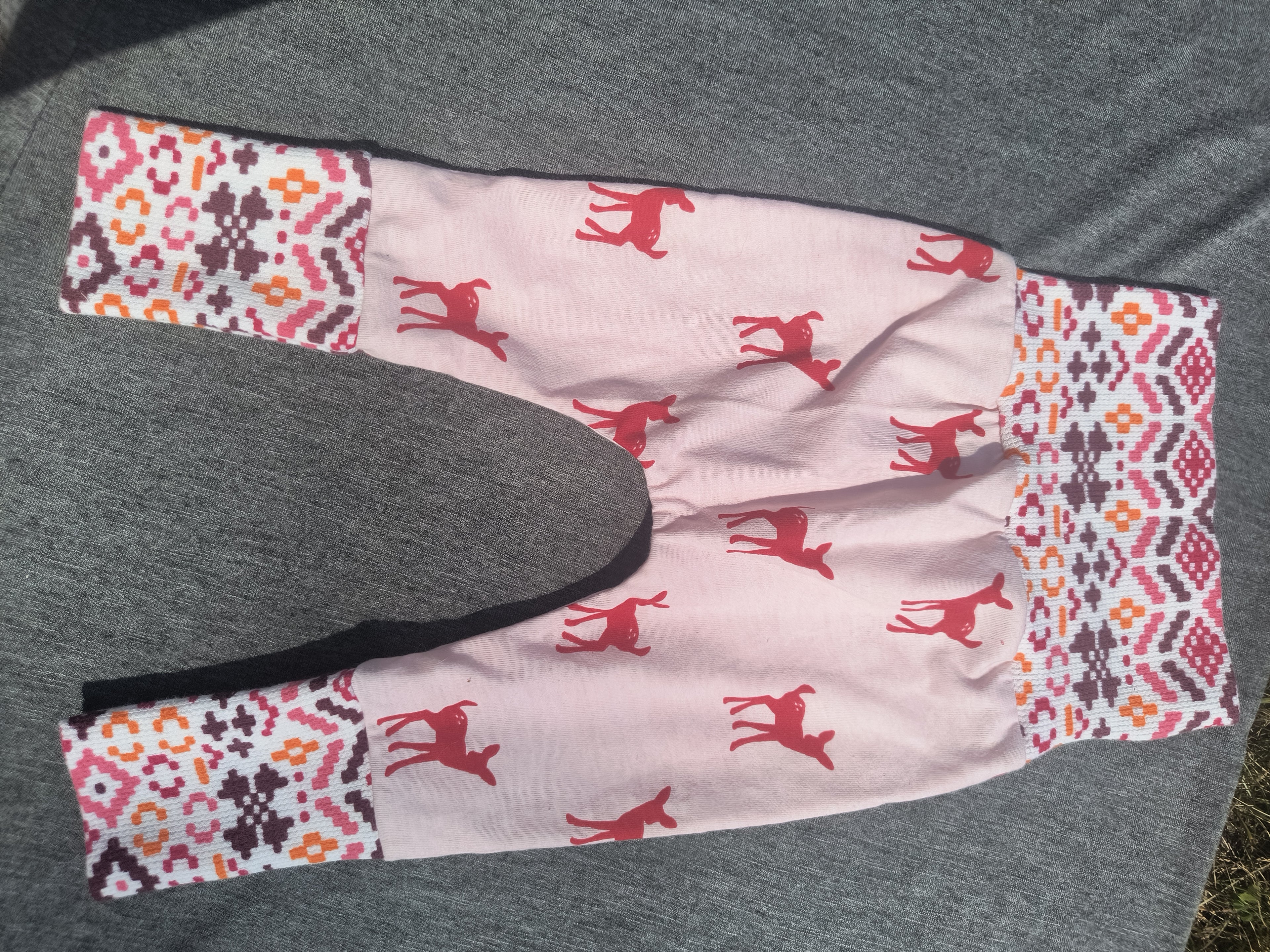 Handmade, Upcycled Harem style Baby Pants, 3-12 months (Copy)