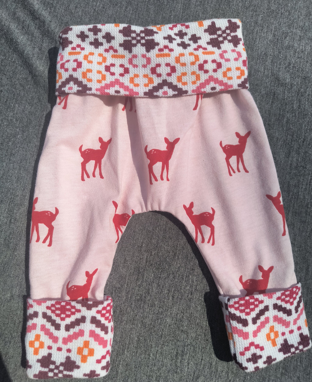 Handmade, Upcycled Harem style Baby Pants, 3-12 months (Copy)