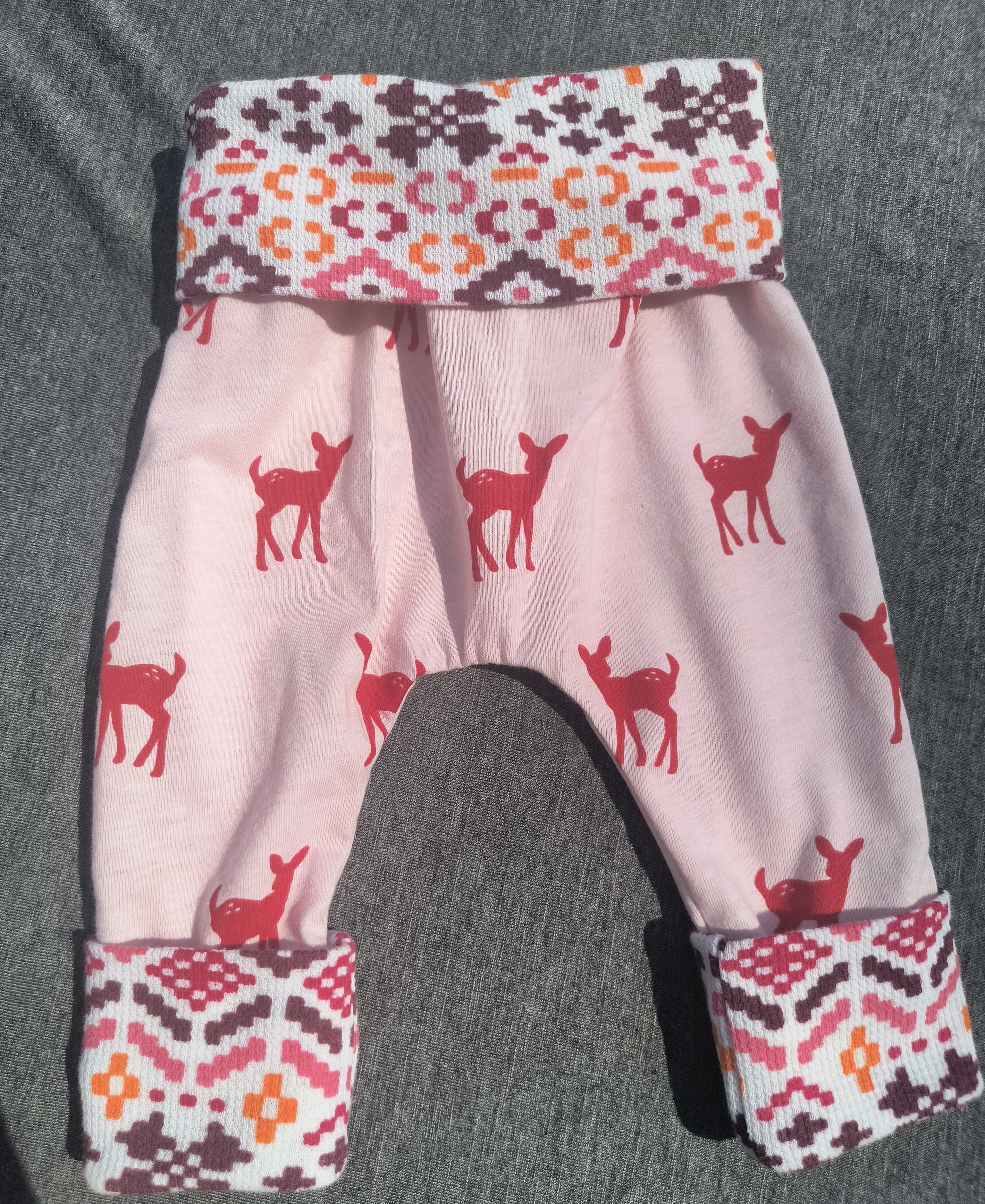 Handmade, Upcycled Harem style Baby Pants, 3-12 months (Copy)