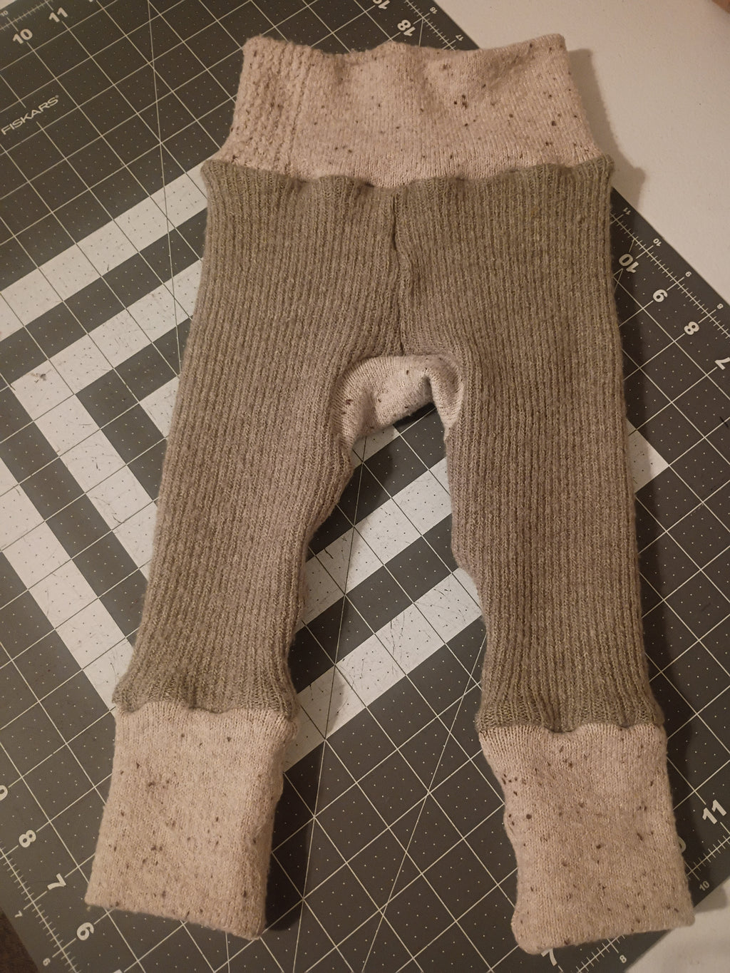 Sage Green with Beige Bands, Sweater Monster Bunz