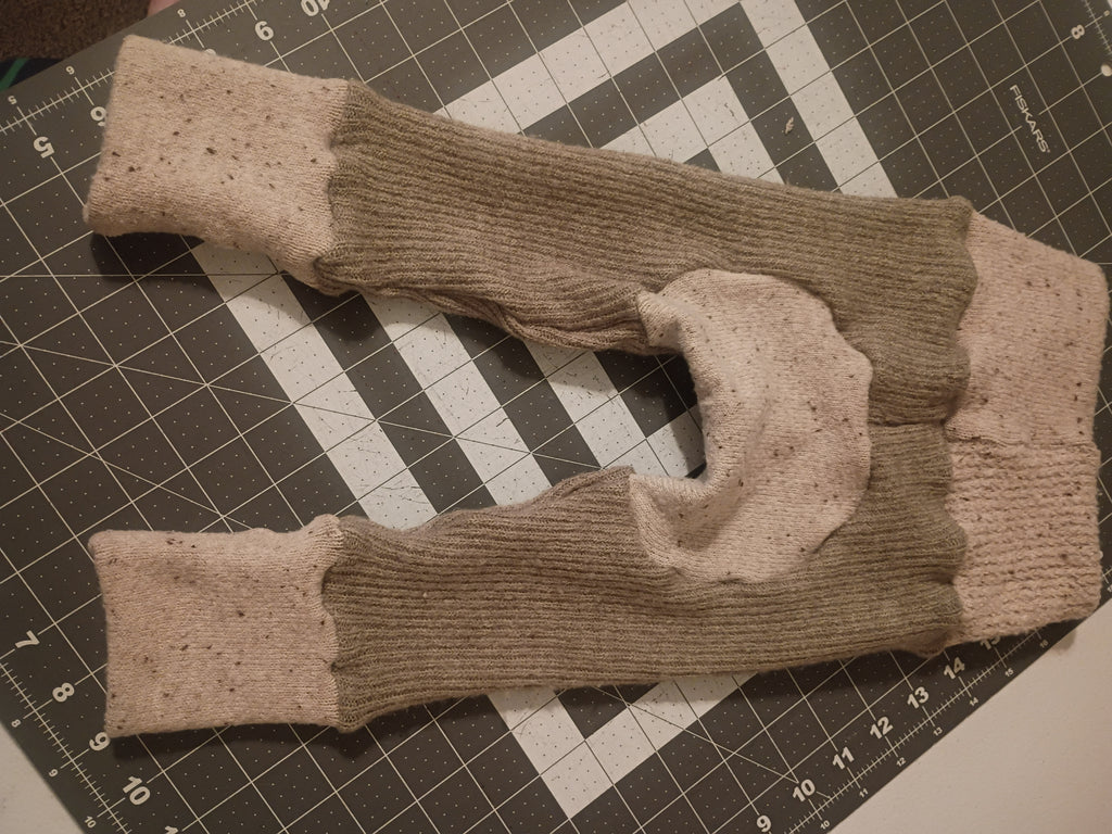 Sage Green with Beige Bands, Sweater Monster Bunz