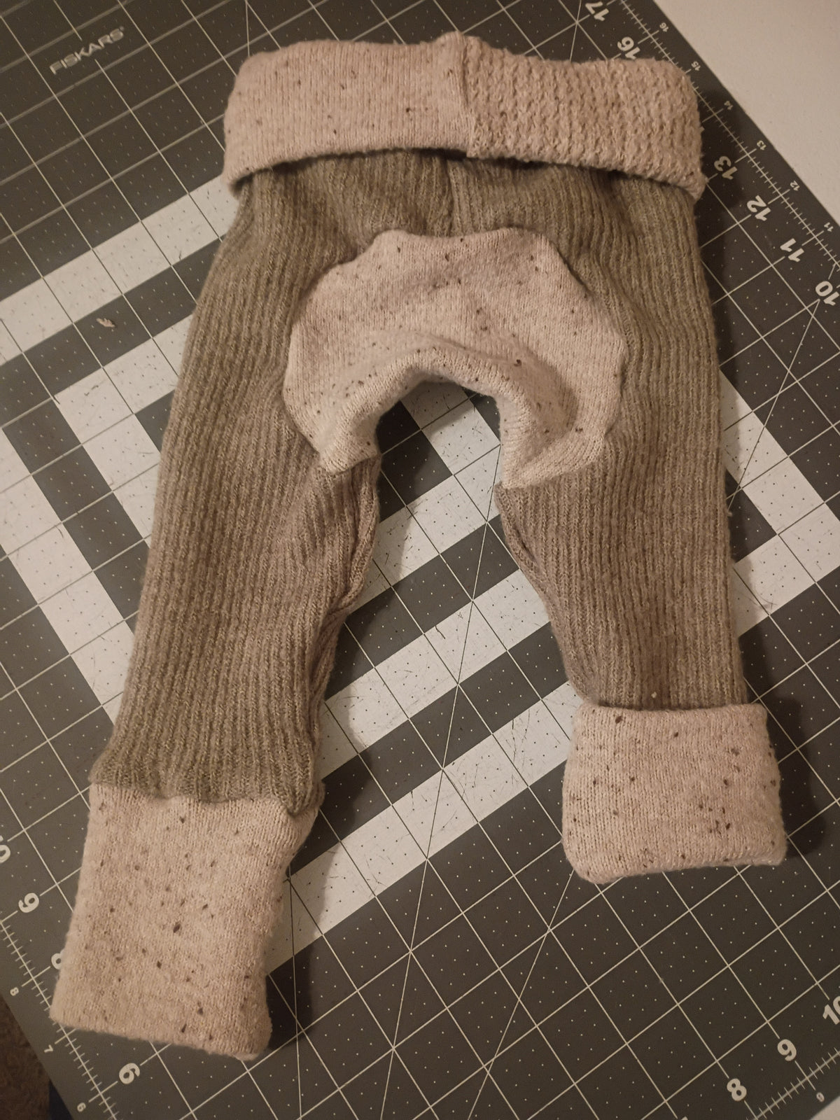 Sage Green with Beige Bands, Sweater Monster Bunz