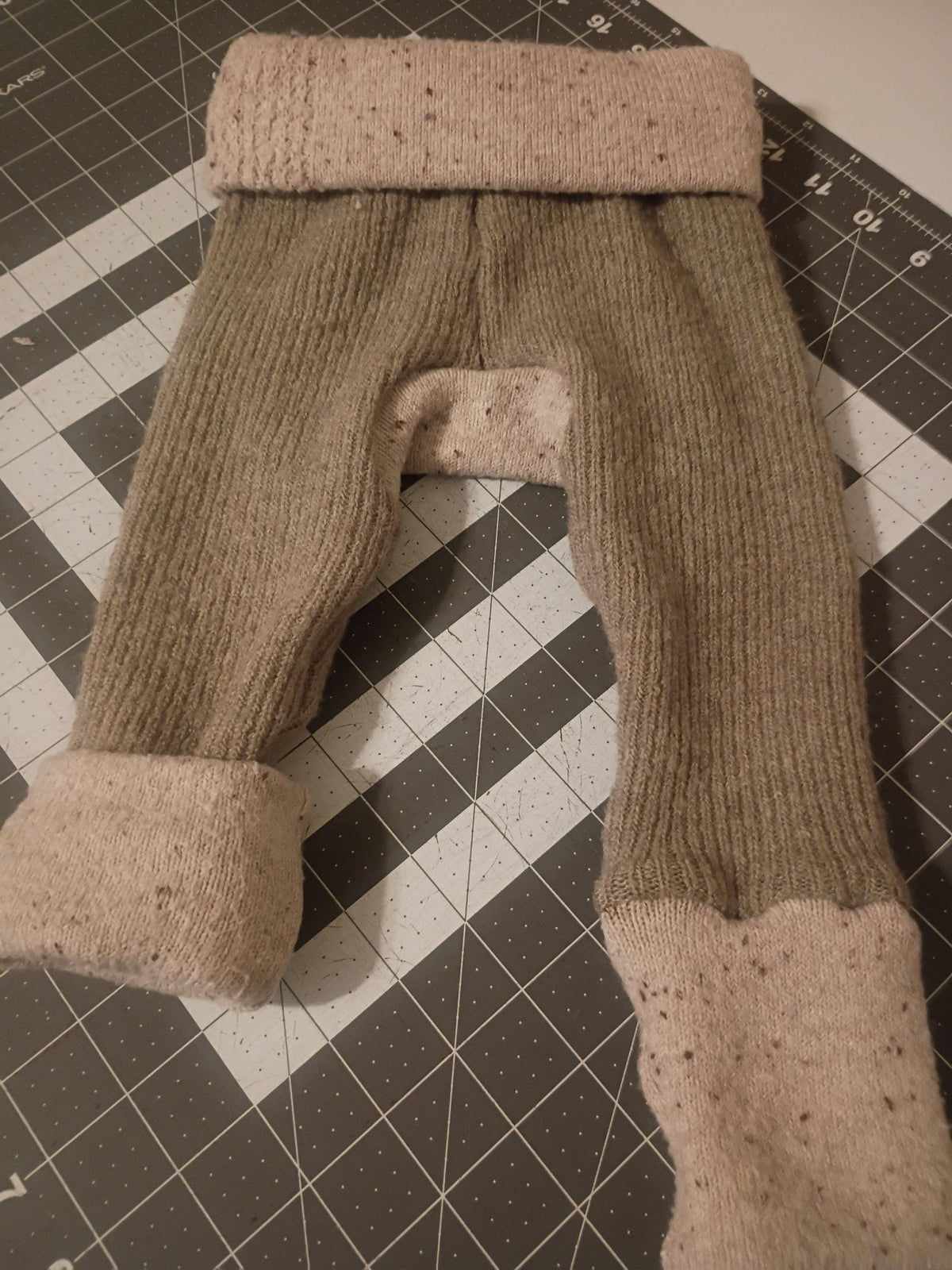 Sage Green with Beige Bands, Sweater Monster Bunz