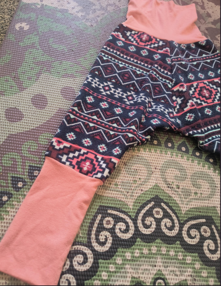 Handmade, Upcycled Harem style toddler pants, 12m-4t