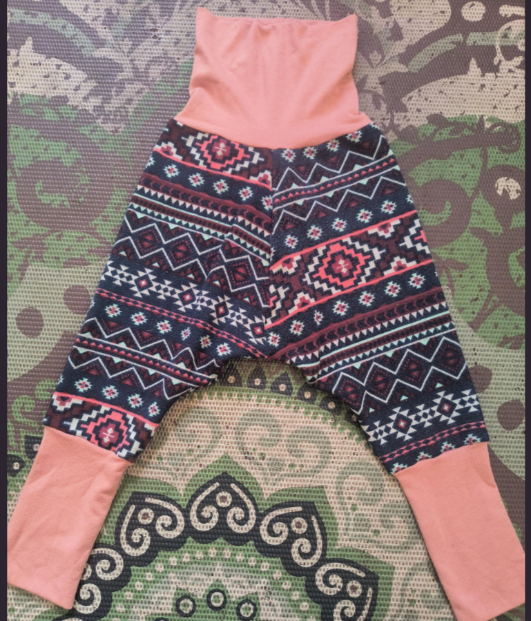 Handmade, Upcycled Harem style toddler pants, 12m-4t