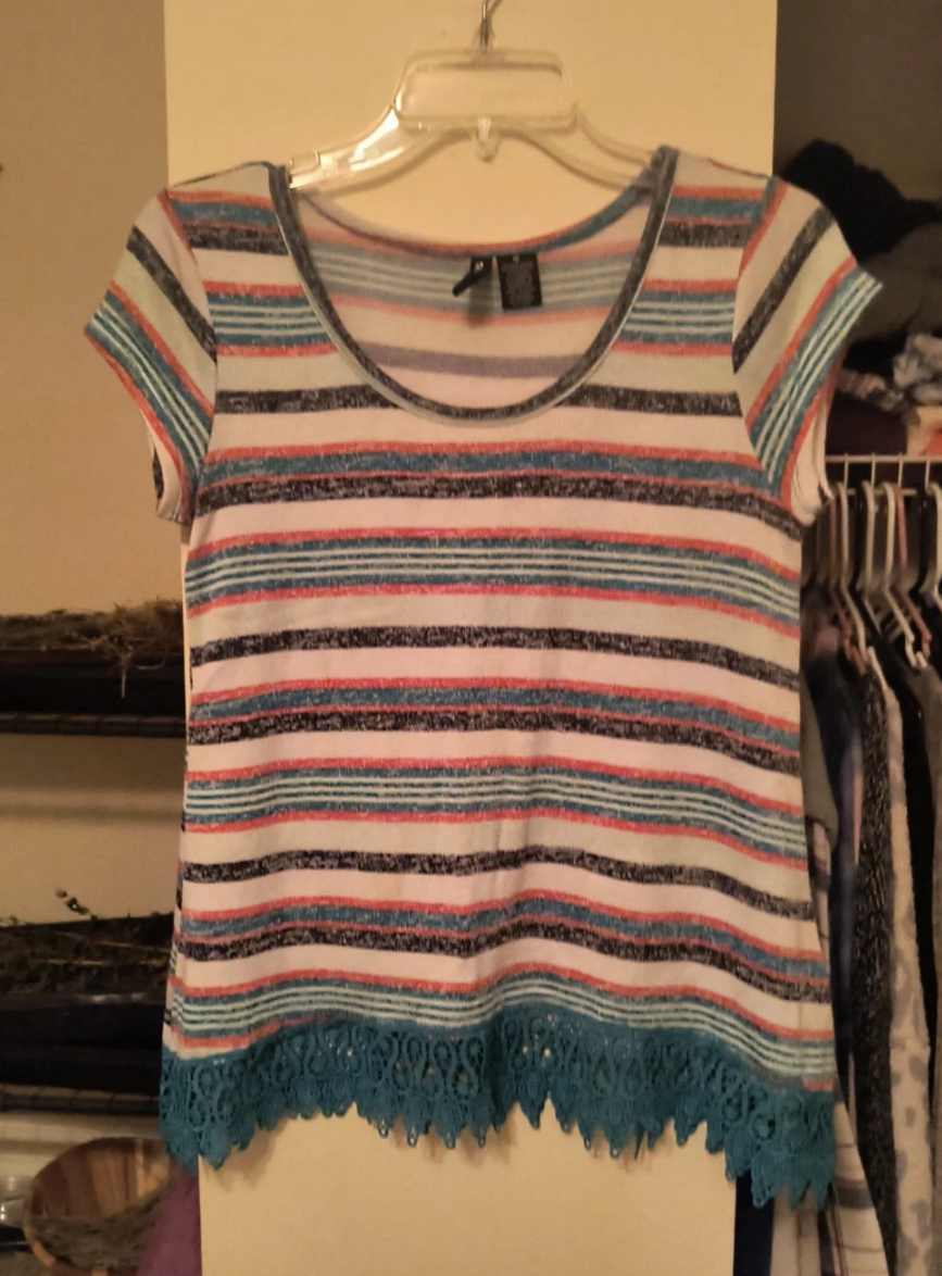 No Comment Striped Tank