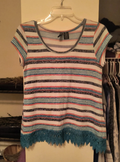 No Comment Striped Tank