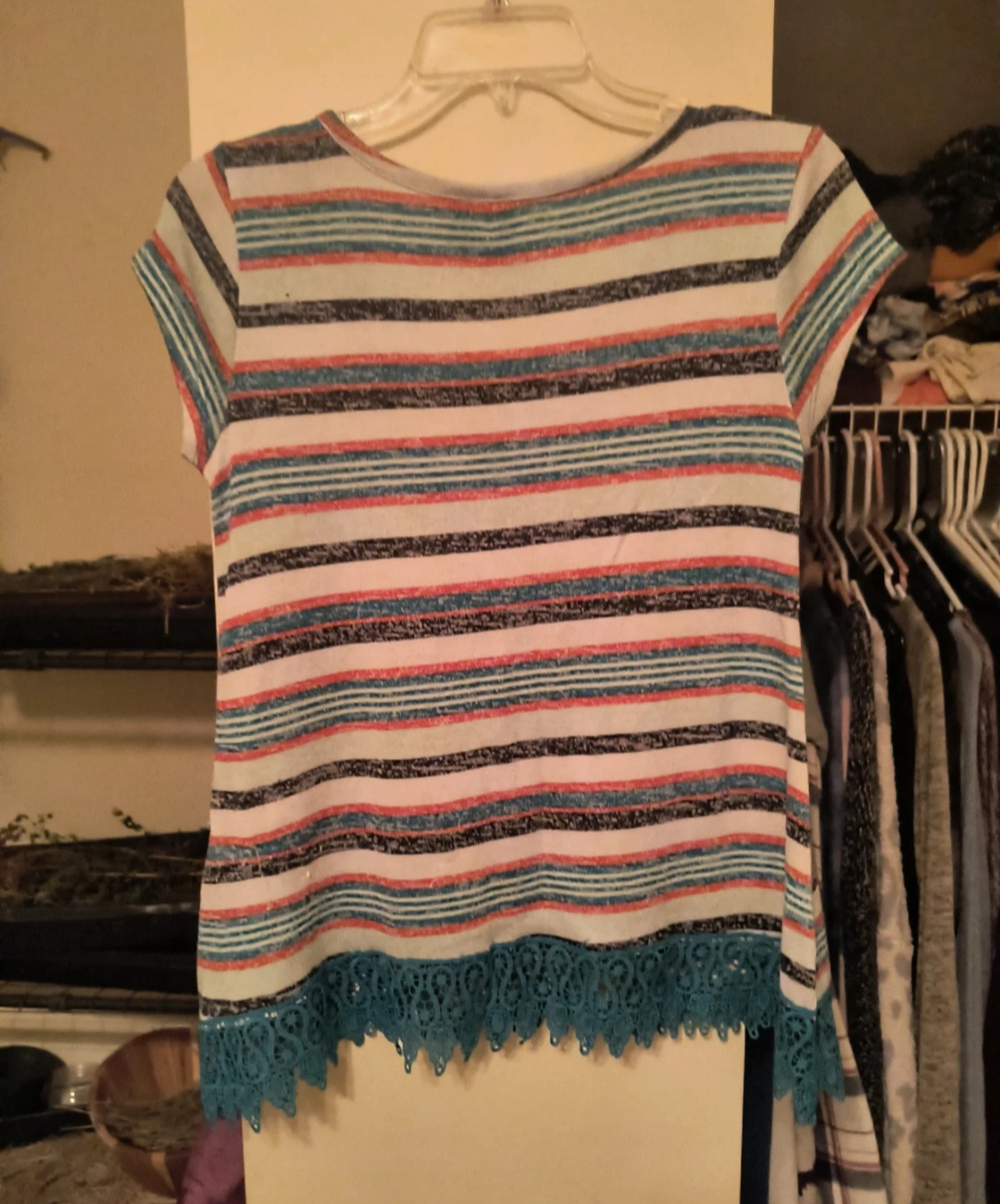 No Comment Striped Tank
