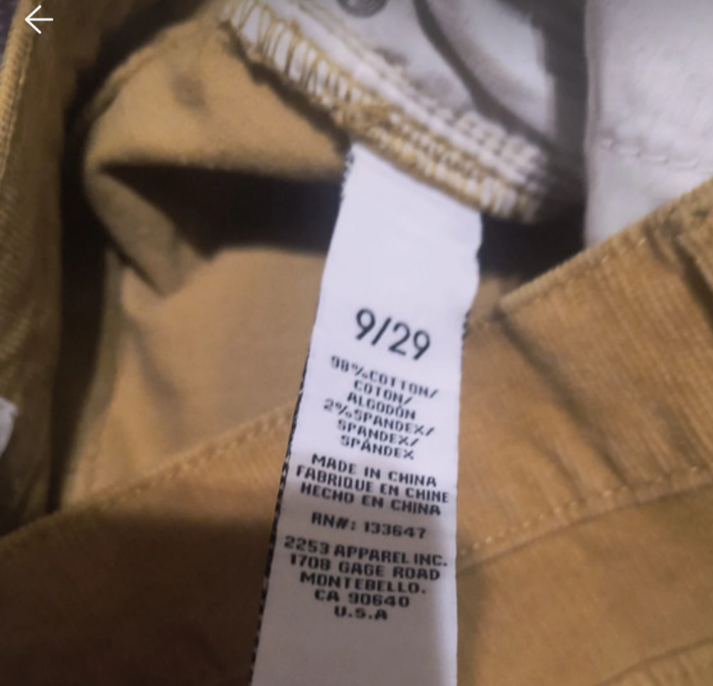Corduroy Pants