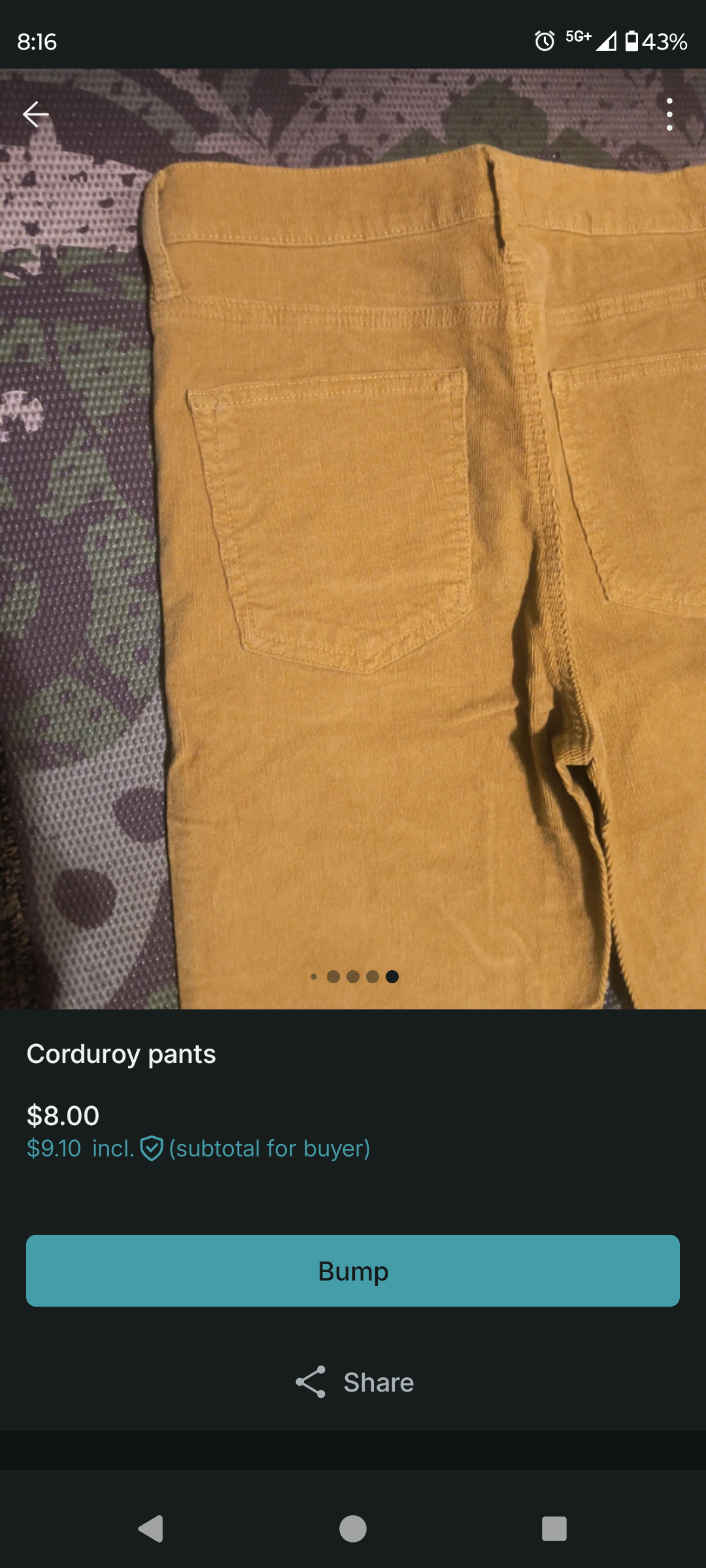 Corduroy Pants